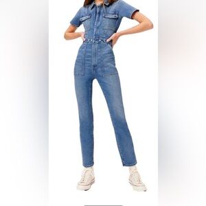 Women's GOOD AMERICAN Fit For Success Jumpsuit Sz 6 Short Sleeve